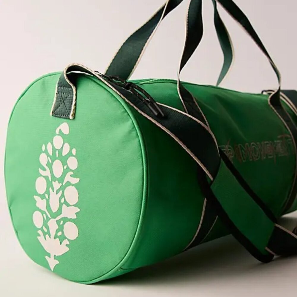 NWT Free People Good Sport Duffle Bag in Heritage Green - Picture 2 of 6